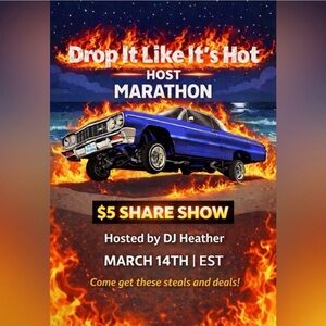 3/14 Drop it like it Hot $5 share show